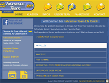 Tablet Screenshot of fahrschul-team-en.de